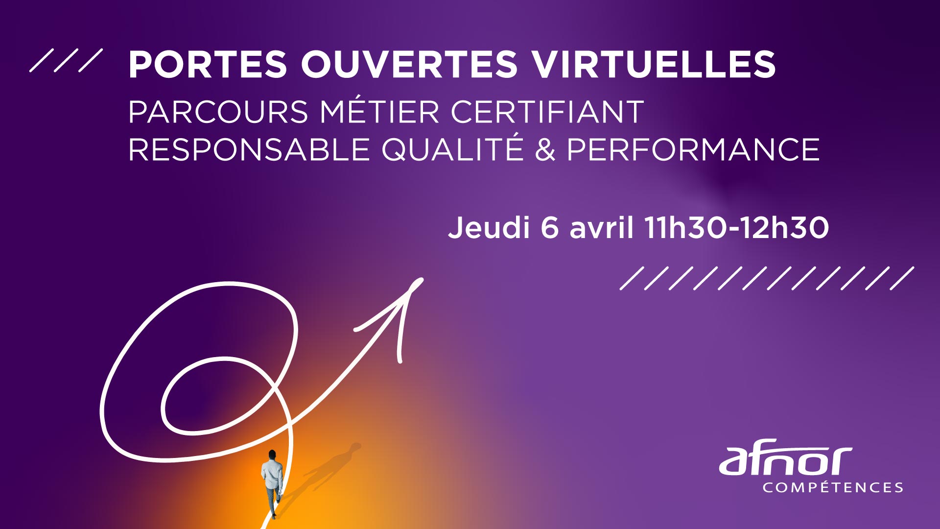 invitation porte ouverte virtuelle AFNOR métier responsable qualité et performance