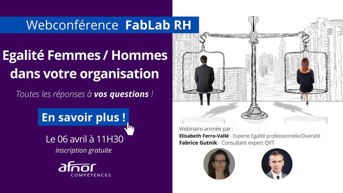 invitation webinaire FabLab RH sur l'égalité femmes-hommes