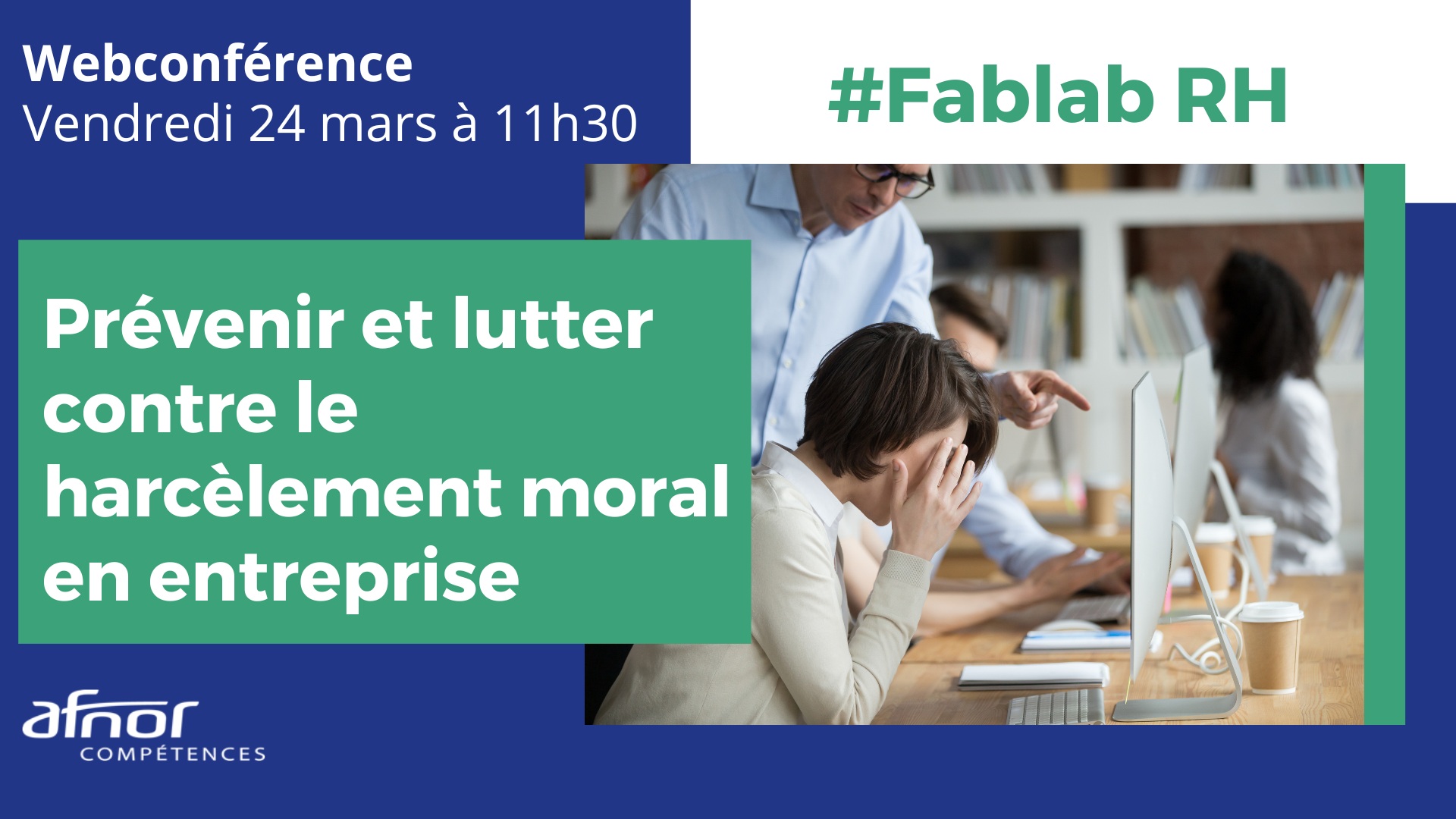 webinaire FabLab RH prévenir et lutter contre le harcèlement moral en entreprise