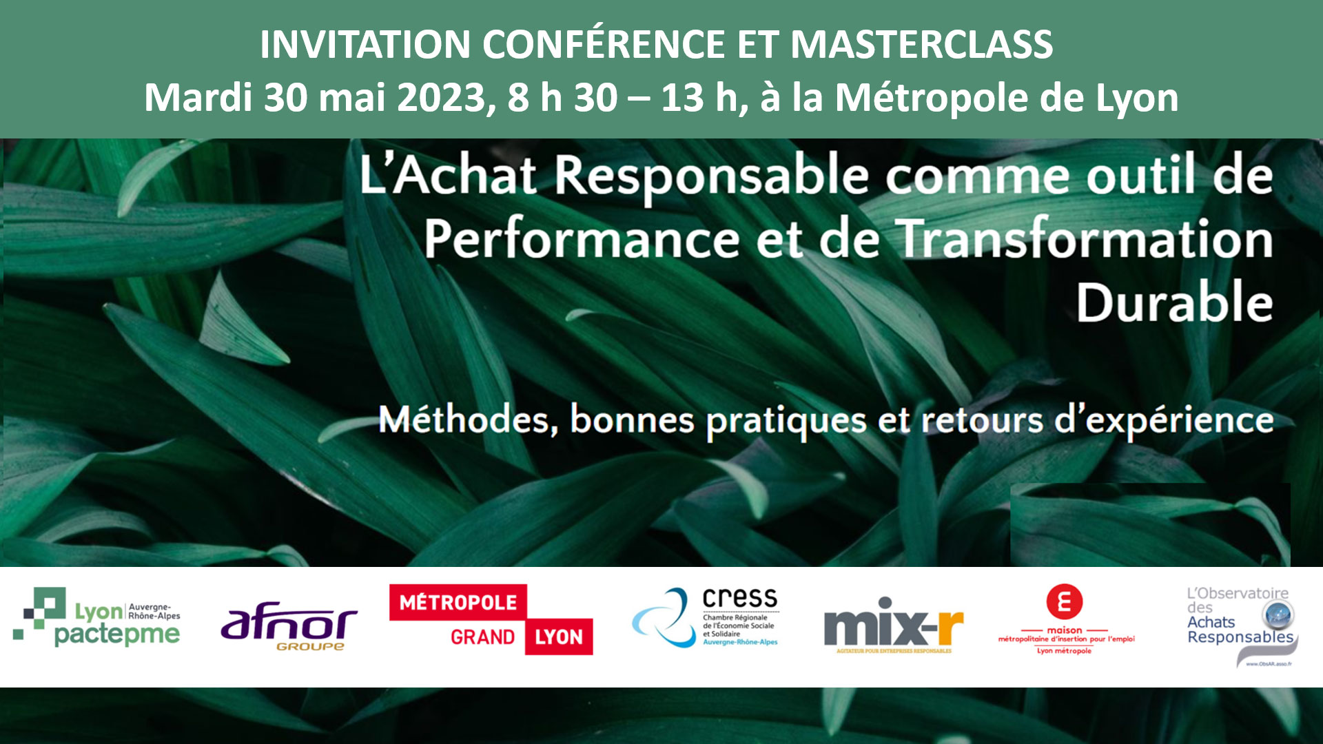 Invitation webconférence sur les achats responsables comme outil de performance