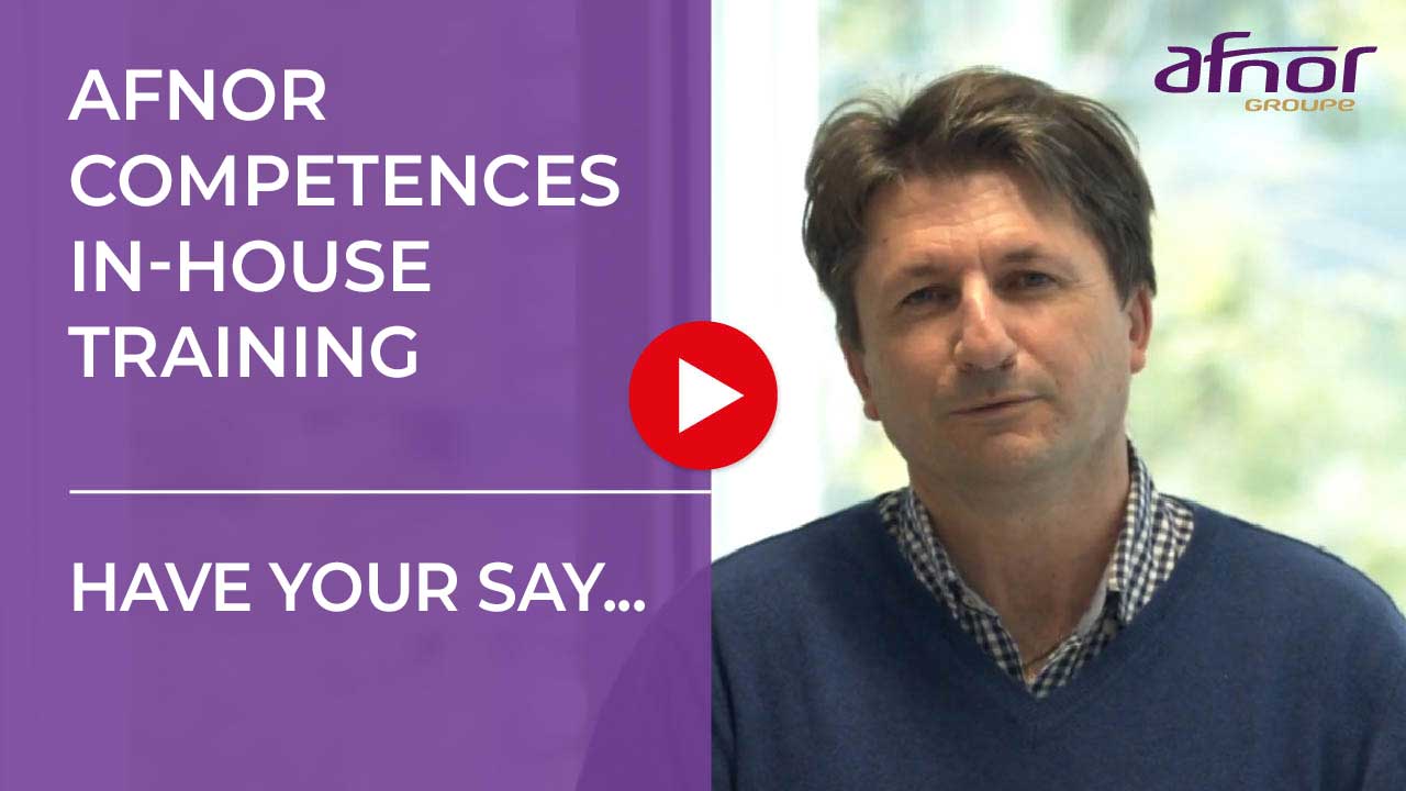 Video thumbnail of Afnor Compétences in-house training courses