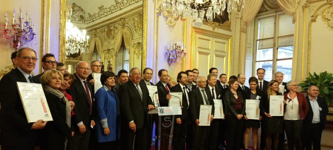 Cérémonie de remise des Prix et Reconnaissances EFQM par le Président du Sénat M. Gérard LARCHE